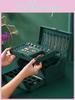 Premium Quality Three-layer Jewelry Storage Box In Green Velvet For Earrings Necklaces Bracelets
