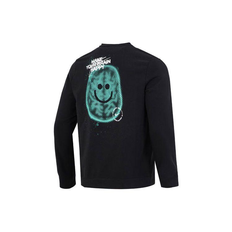 Nike Solid Color Pullover With Colorful Letter Print Logo Sweatshirt Men Sweatshirt Black DQ7867-010