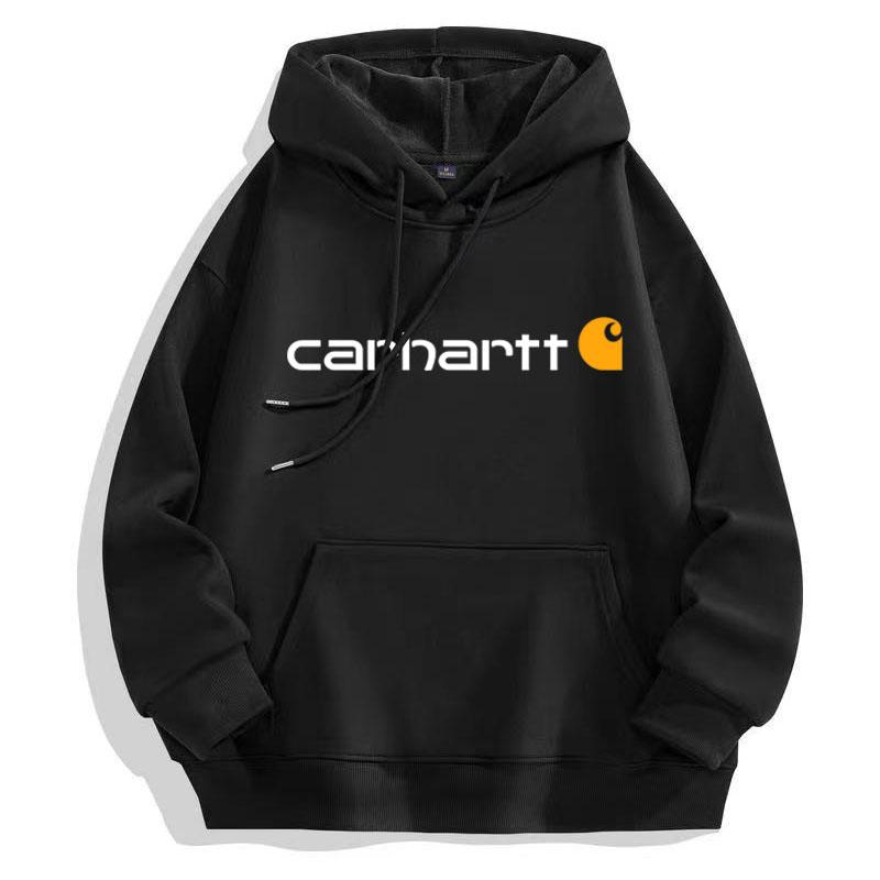

Толстовка Carhartt Осень/Зима Утолщенный Плюшевый Серебряный Лисий Теплый Высококачественный Хлопок Напечатанный Плюс Размер Толстовка XS чёрный