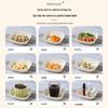ZISIZ Cream Style Cartoon Bone Dish Set