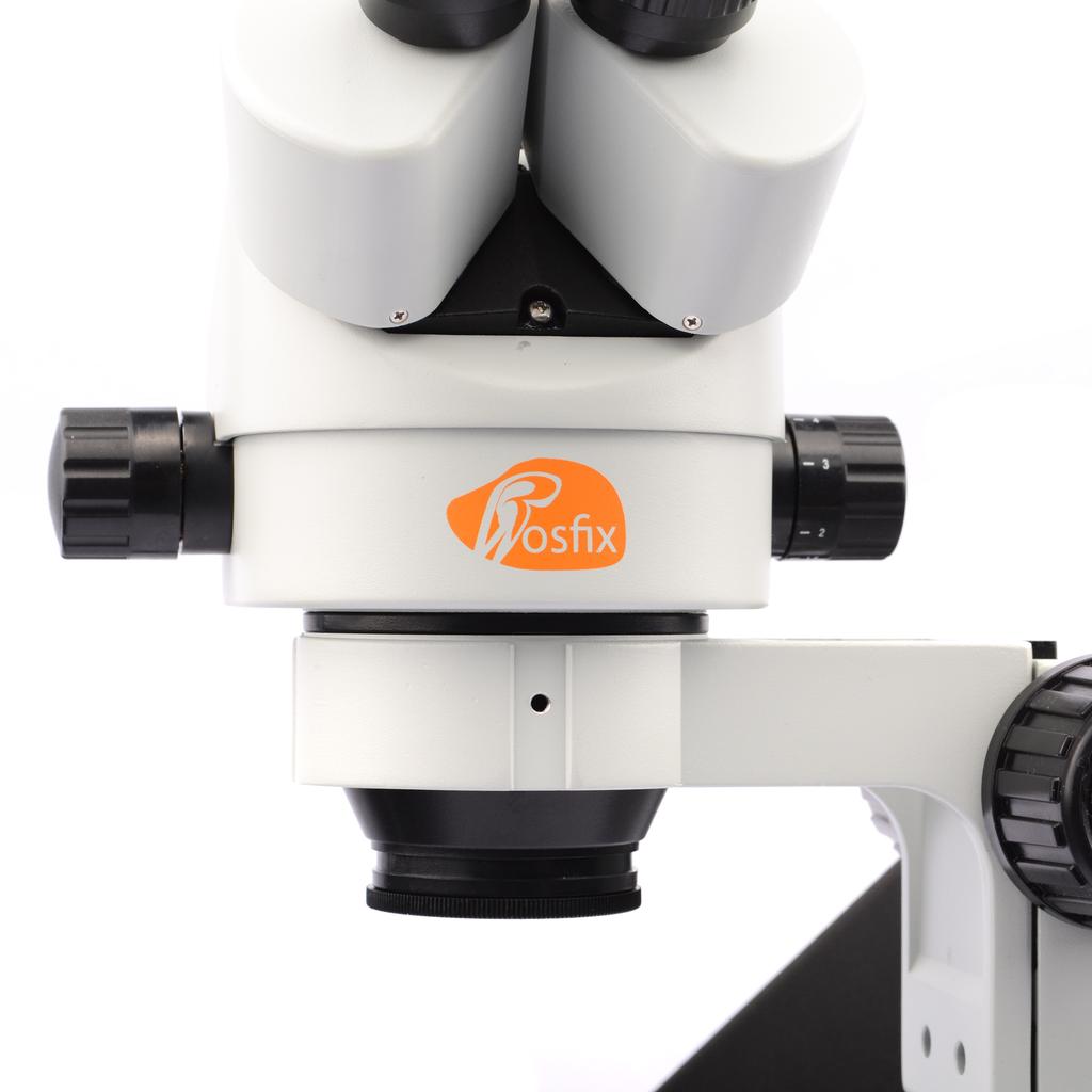 Rosfix Mikroskop Stereoskopowy Trinokularowy Neptune Pro MSNP-T-WDMS1 – Zakres Zoomu 7x-45x | Wysięgnik | Oświetlacz 56xLED I Soczewka 0,5x
