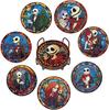 8pcsets Diamond Painting Coasters Kits with Holder Skull Series Diamond Coasters Art Kits for Adults Home Decor