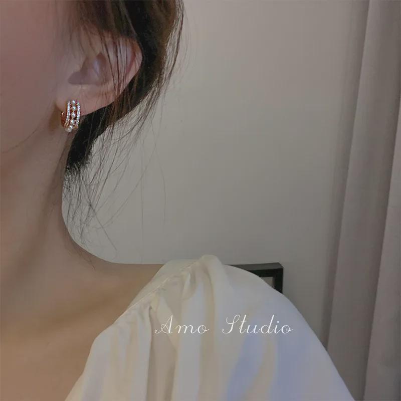 925 Silver Pearl Earrings for Women - Elegant, Trendy Summer Design