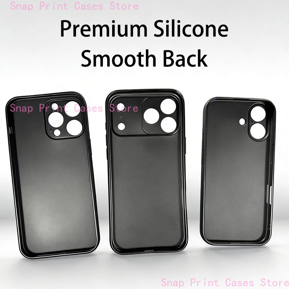 DIY Phone Case For iPhone All Models 17,16,15,14,13,12,11,Pro,Max,Plus,X,XS,SE4,Mini,Customized Photo Soft Black Silicone Case