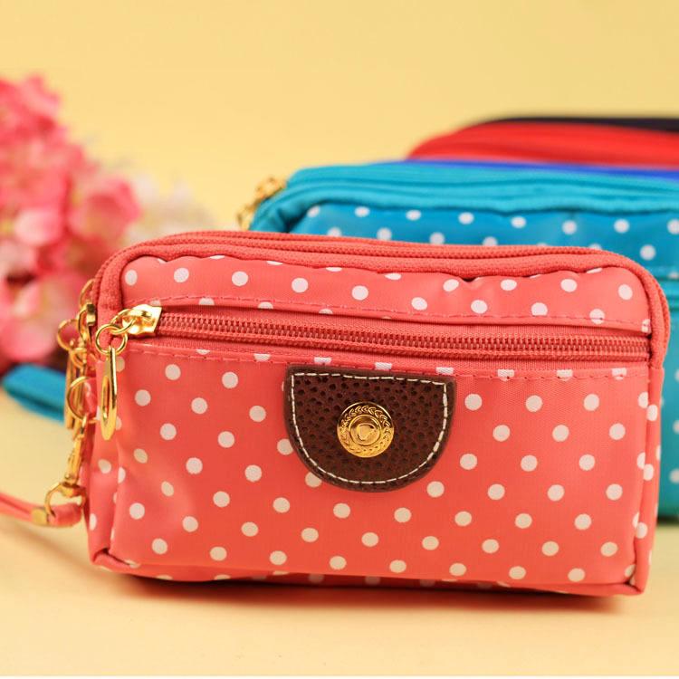 Women's Wallet Canvas Four Zippers Handbags Large Capacity Solid Female Clutch Phone Bag Portable Women Purses Card Holder