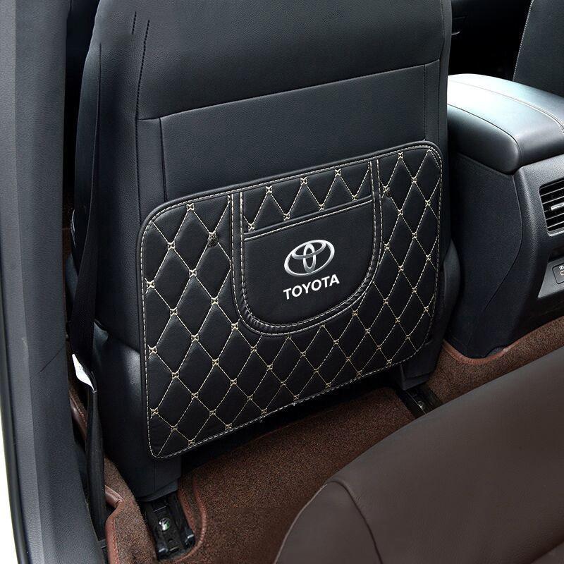 

Fashion Car Seat Back Protector Mat Prevent Dirty Anti Kick Pad Interior Accessory For Toyota Corolla Prius Yaris Rav4 CHR Aygo