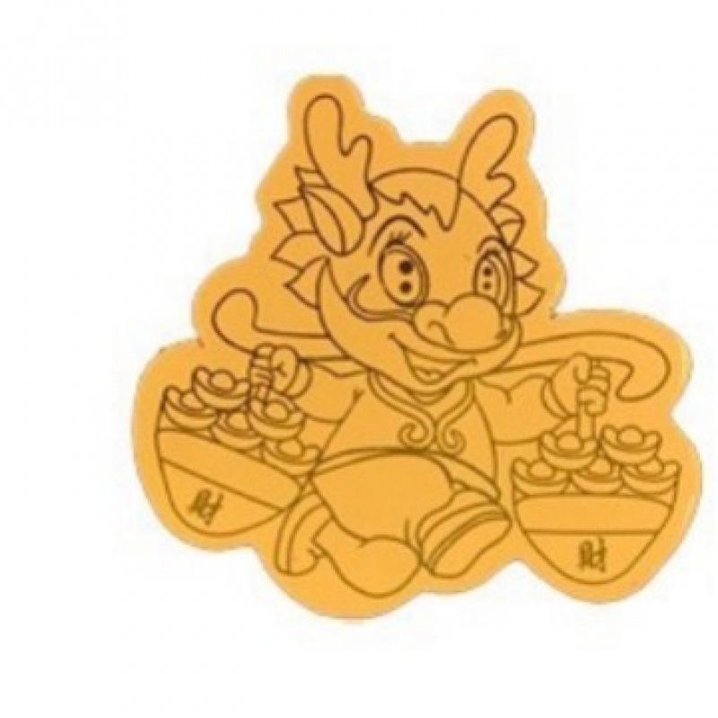 Pure Gold Fortune Maneki-neko and Pixiu Wealth God Phone Sticker Omamori