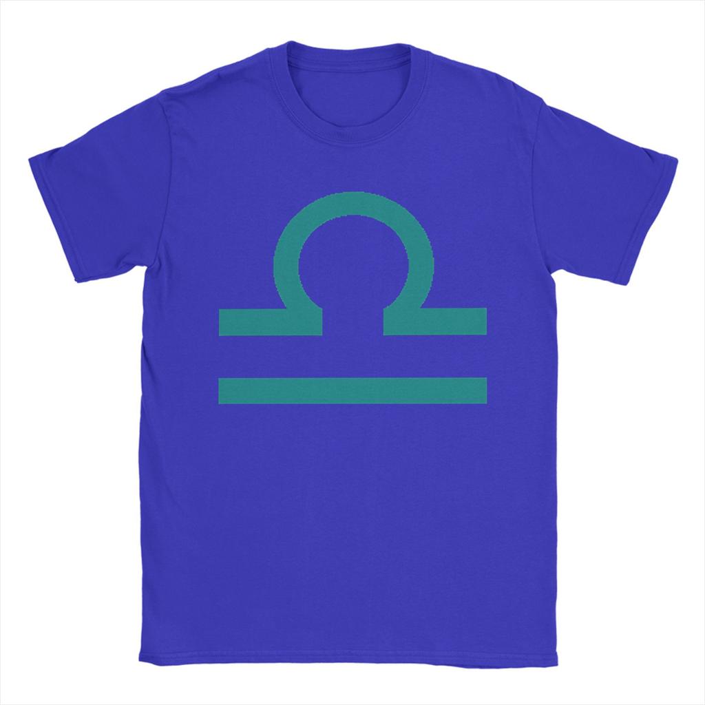 Humor libra teal sign latula terezi pyrope T-Shirt for Men Round Collar 100% Cotton T Shirts Short Sleeve Tees Clothing