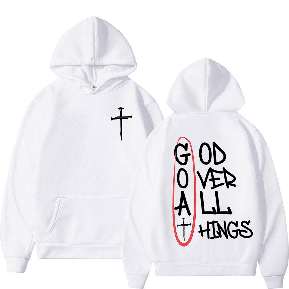 Christlicher Jesus Gott Über Alle Dinge Bibelvers Hoodies Männer Frauen Kleidung Mode Harajuku Sweatshirts Fleece Lässige Pullover