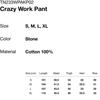 Thisisneverthat Crazy Work Pant Stone