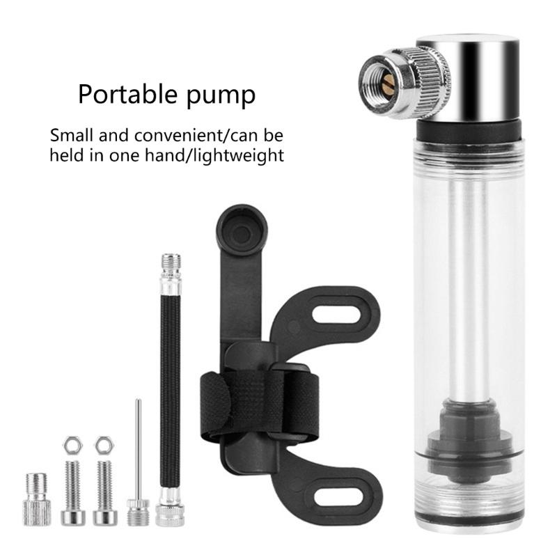 Mini Bike Pump Fit Presta & Schrader 120PSI Includes Mount Kits Lightweight Bicycles Tire Pump for Road Mountain Bikes