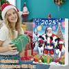 Kraví adventní kalendář 2025 24 dní odpočítávací kalendář do Vánoc s 2D akrylovými závěsnými ozdobami skotské vysočinské krávy Roztomilý kraví přívěsek na vánoční stromeček