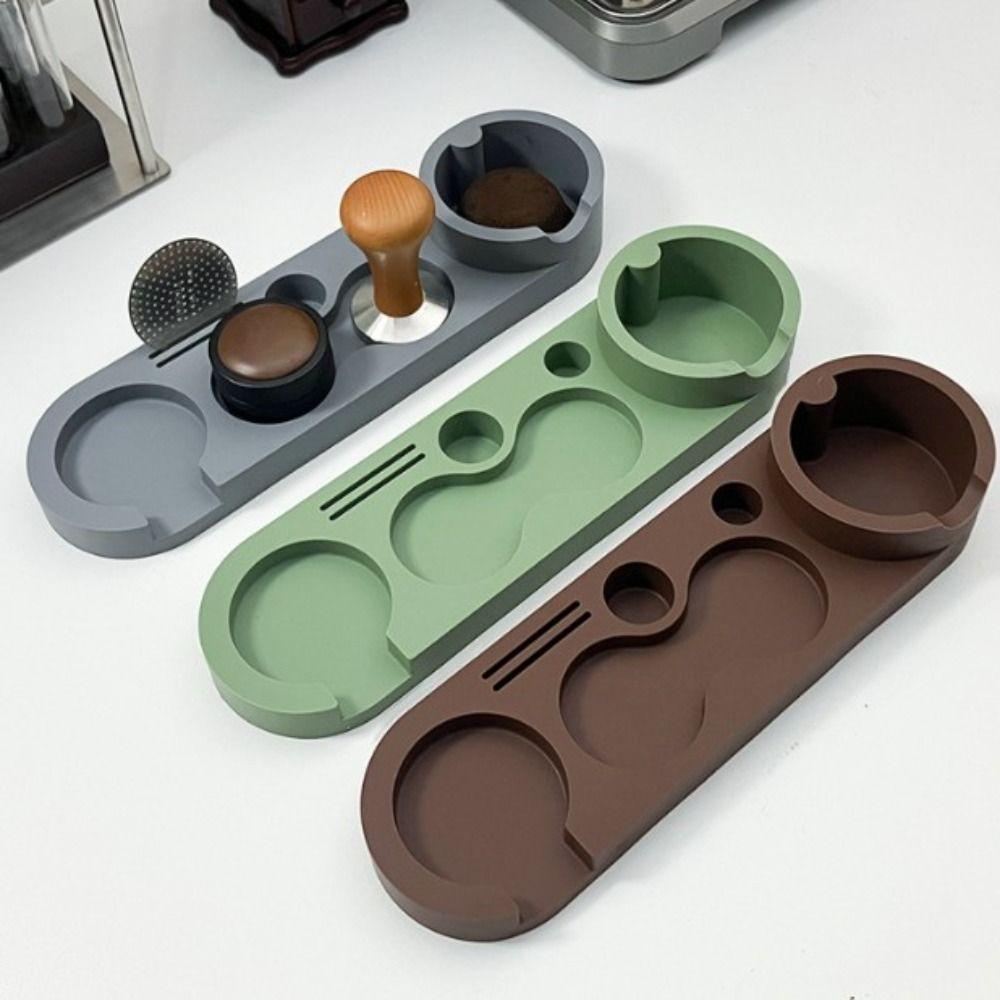Heat Resistant Espresso Tamping Mat Non-Slip Espresso Tamping Station Coffee Tamper Mat Cafe Use