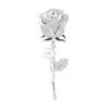 Elegant Rose Flower Shape Brooch Rhinestones Inlaid Faux Pearl Pin Bouquet Suit Lapel Badge Women Wedding Coat Accessories