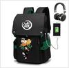 Demon Slayer Collaboration Backpack Large Capacity School Bag for Middle School Boys High School Students 