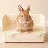 Anti-spill Rabbit Litter Tray Rectangular Rabbit Training Toilet Animal Potty Trainer  Pet Supplies