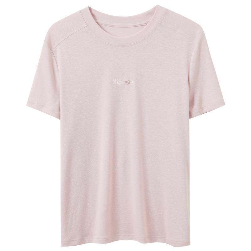 Sancai 2026 Summer Letter Embroidered Round Neck T-Shirt 160/84A/M