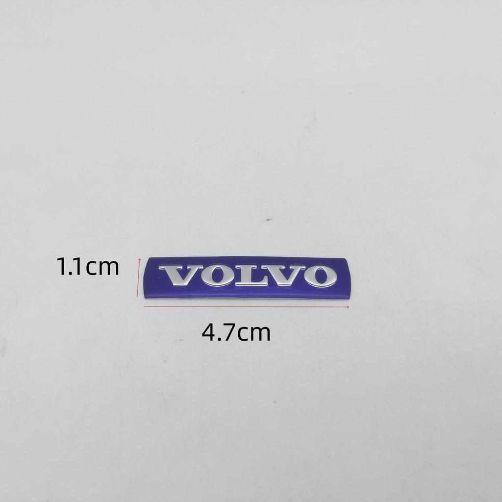 gwrql5 1pcs 3D blue/black for VOLVO Car Front Grille Hood Emblem Bonnet Steering Wheel Sticker Badge Decal Styling auto accessories