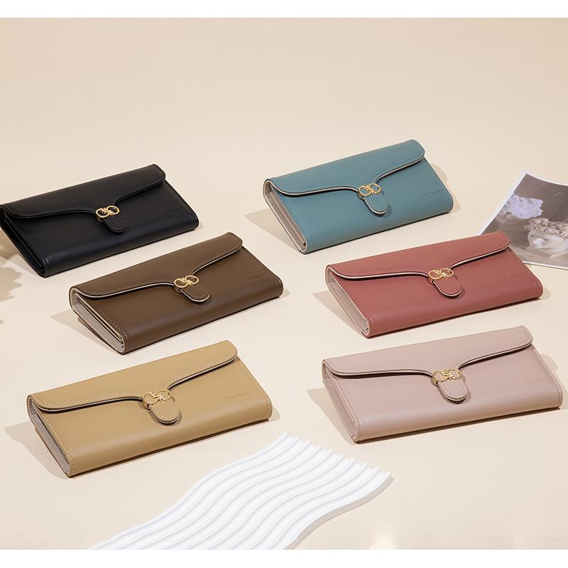 Long Wallet Women's PU Leather Foldable Expandable Multifunctional Large Capacity Women's Wallet