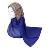 Long Islamic Turban Silk Women Headscarf Fashion Sequin Wraps Shawl  Female