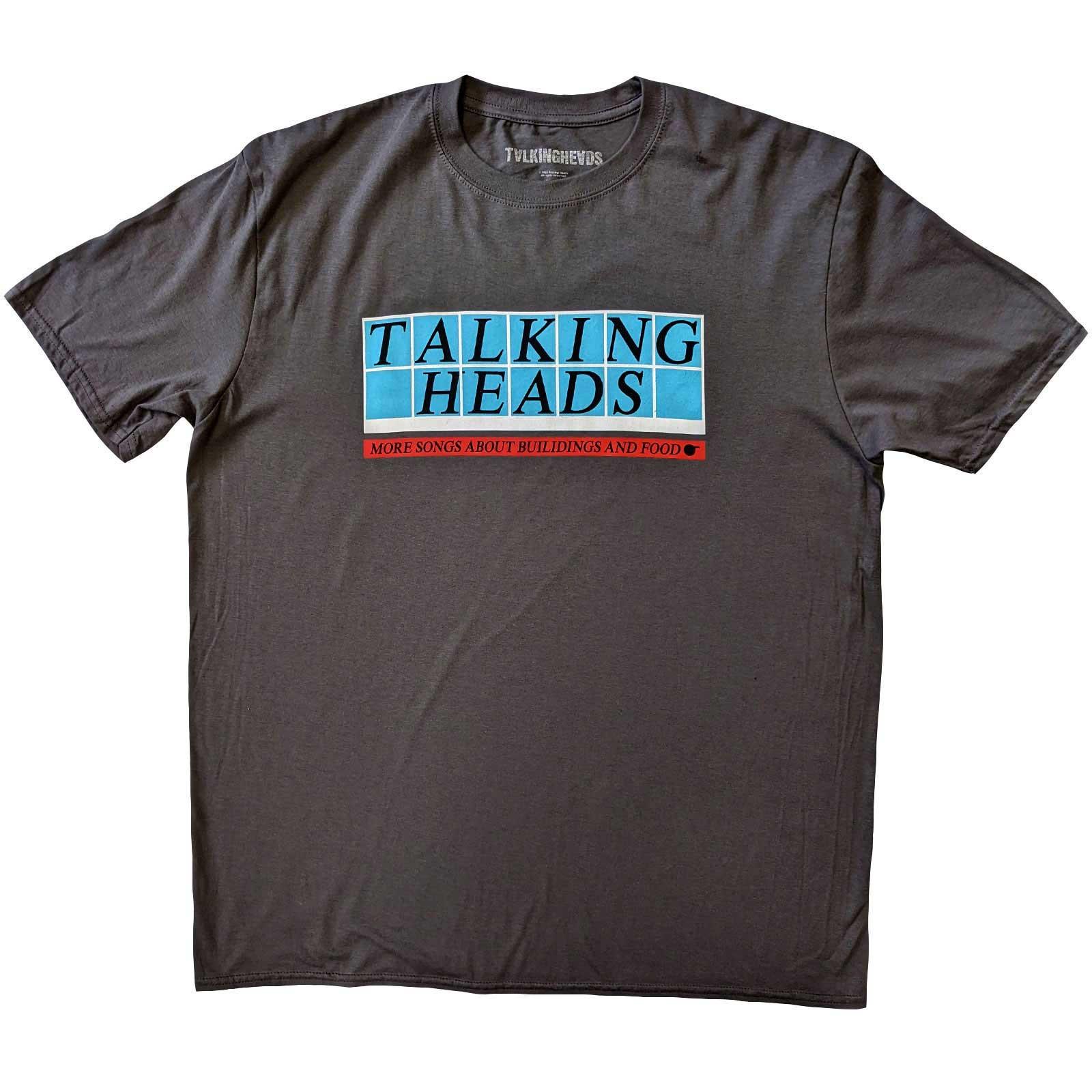 New Talking Heads T-Shirt: Tiled Logo OFFICIAL charcoal grey XL