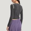 Adidas Originals Sweater Jacket Classic Fitted Comfortable Crew Neck Sports Long Sleeve Knit Top Women tops KR5037