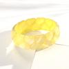 New Trendy Candy Color Resin Wide Bangle for Women Statement Acrylic Heart Round Stack Bracelets Valentine's Day Jewelry Gifts
