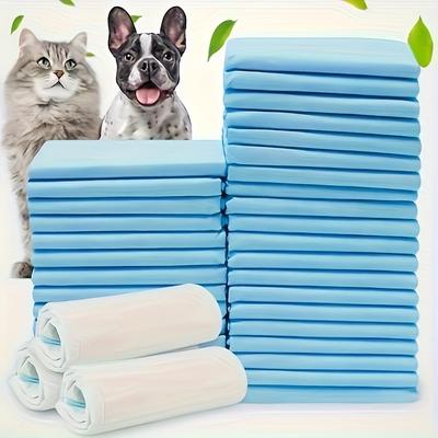 Heavy Duty Leak-Proof 20/50-Pack Absorbent Dog Training Pads, Washable Puppy Pee Pads, 45x60cm/60x90cm, for Large Dogs, Blue