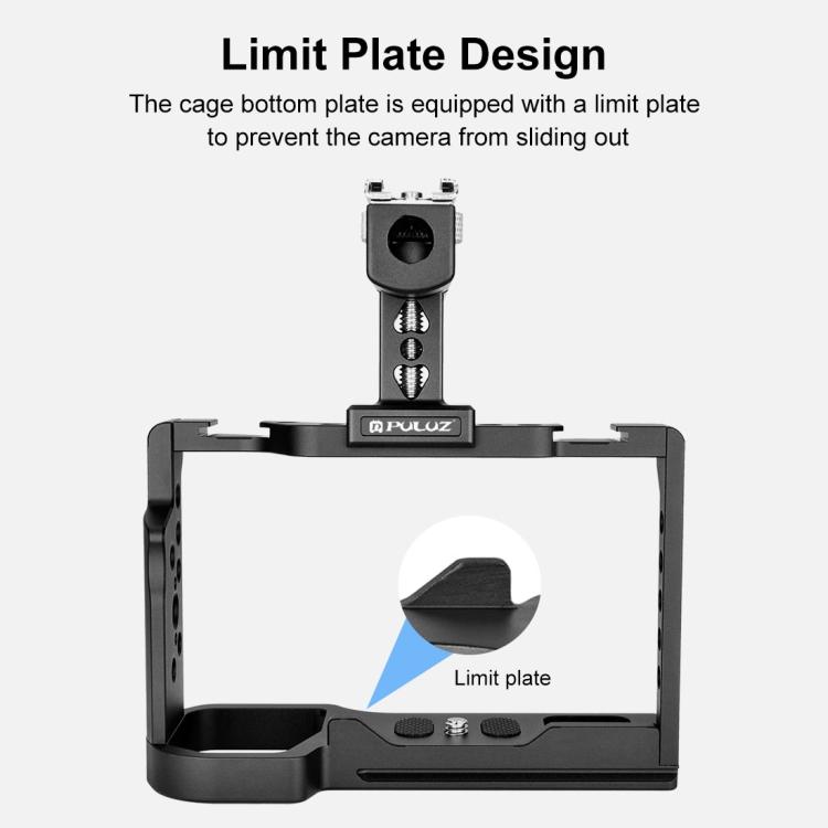 PULUZ Video Camera Cage Filmmaking Rig with Handle for Sony Alpha