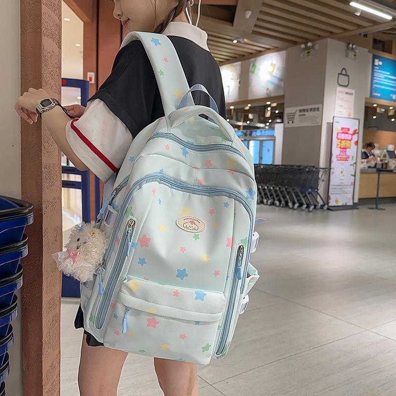 Schoolbag Female Korean Version of the New Large-capacity Schoolbag Junior High School Students Female Japanese Simple Casual Fashion Backpack
