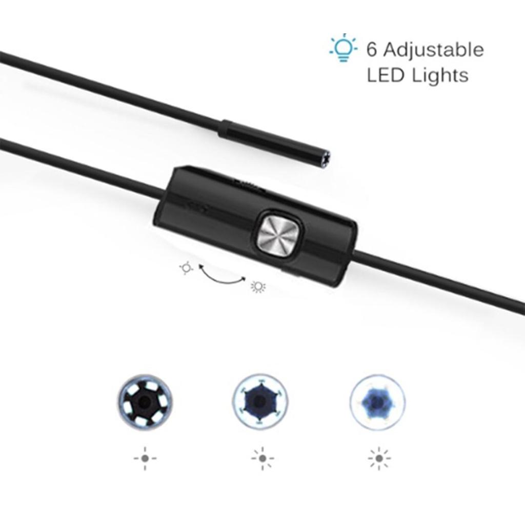 3 In 1 Endoscope Camera HD ABS Aluminium Alloy Industrial Endoscope for Android 6.1 for Pipe Car