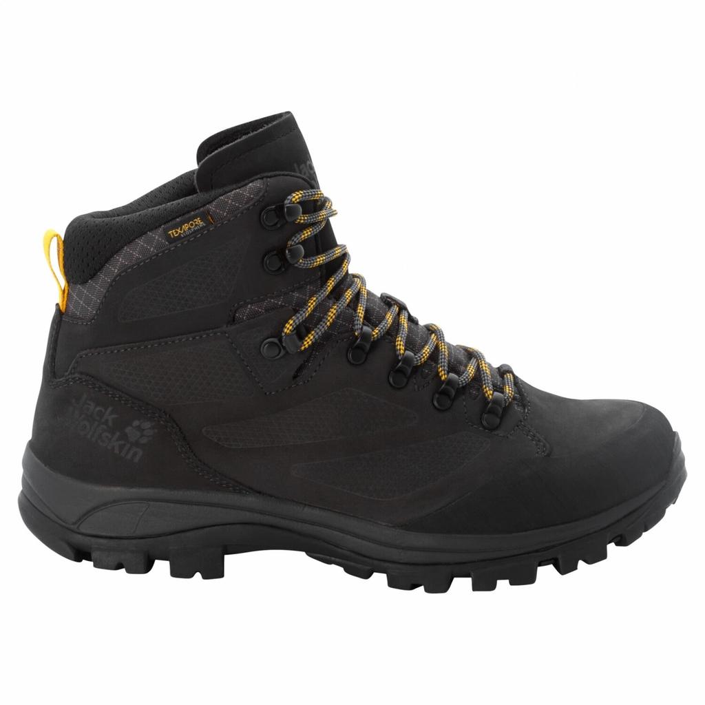 Обувь для треккинга Jack Wolfskin Rebellion Texapore Mid M phantom/burly yellow xt