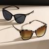 Women's Classic Cat Eye Fashion Glasses Bohemian Style with Metal Rivets, Fashionable Plastic Frame & Lens, Ideal for Festivals, Parties