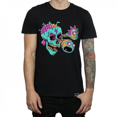 Mens Eyeball Skull Cotton T-Shirt