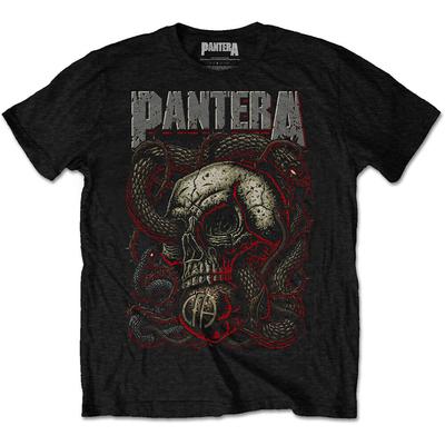 26 Pantera Serpent Skull Shirt S-XXL T-Shirt Official Metal Band Black Tshirt Unisex T-Shirt