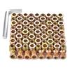 Aninako M8 Insert Nuts Pieces Wrench Threaded Embedded Insert Carbon DIY Repair Portable Pieces (50 + Included) Type, Nuts, Steel, Furniture,
