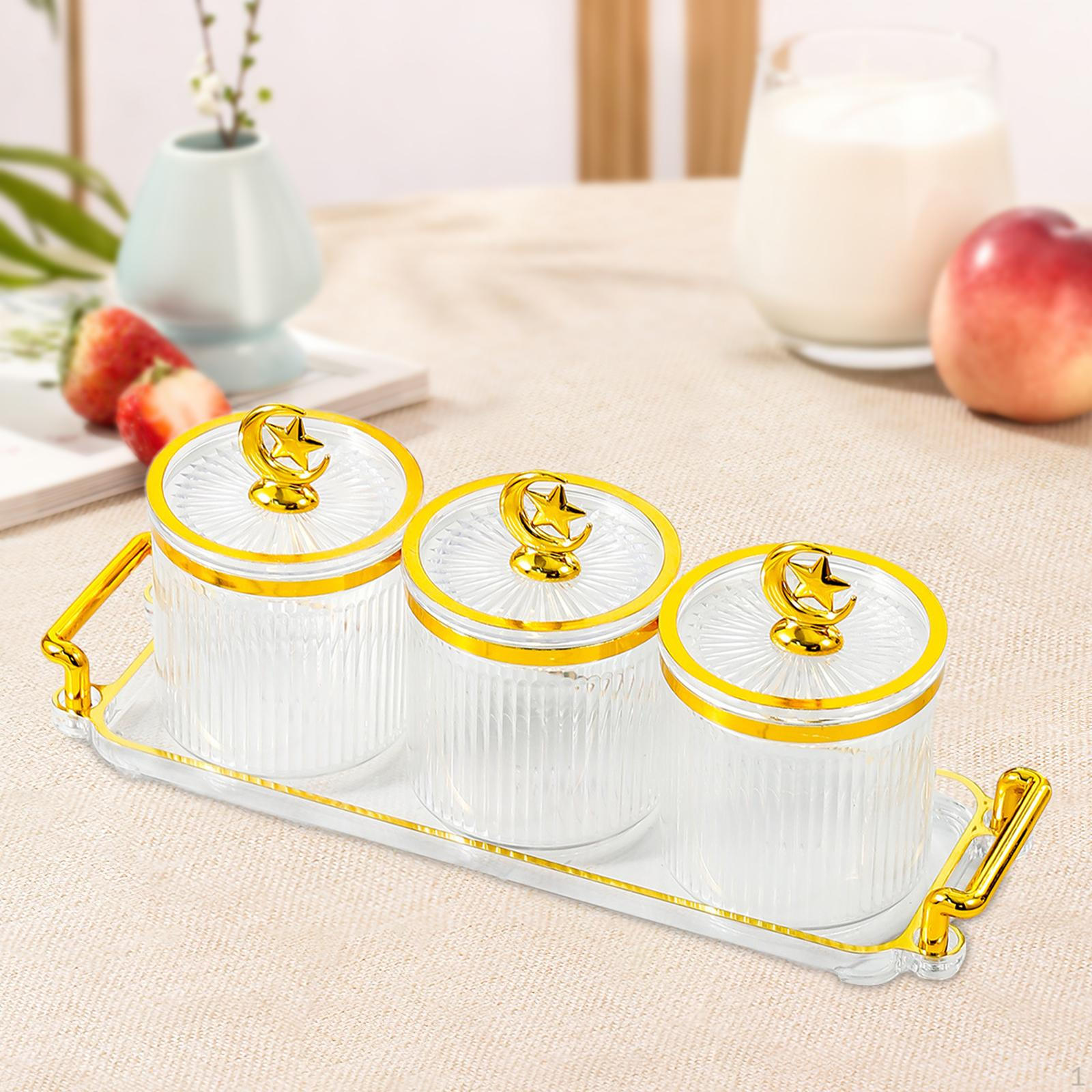 

Сухофрукты конфеты орехи закуски сервировочная тарелка блюдо приправа контейнеры поднос для гостиной 3 Grid Clear