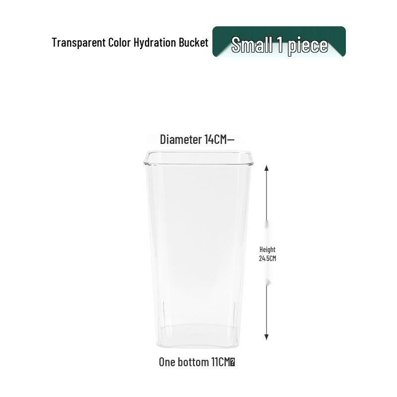 Прозрачное акриловое ведро для увлажнения цветов для домашних и магазинных композиций