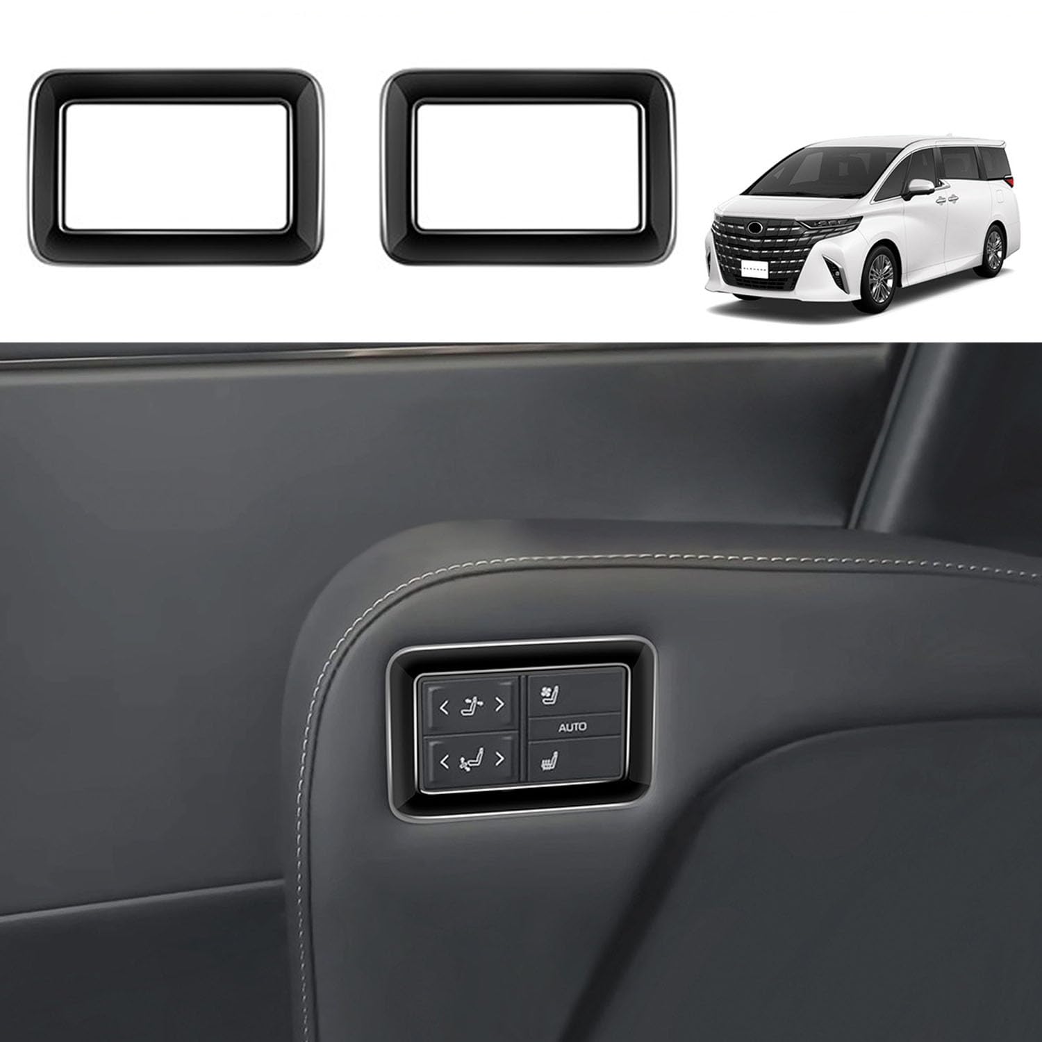 

YOFAMO Alphard 40 Series Vellfire 40 Series 2 Row Seat Switch Garnish, Seat Switch чёрный