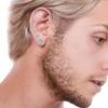 6 Pairs Ear Studs Stud Earring Set 6 Claw Stainless Steel Zircon Pierced Jewelry Accessories 3?8mm