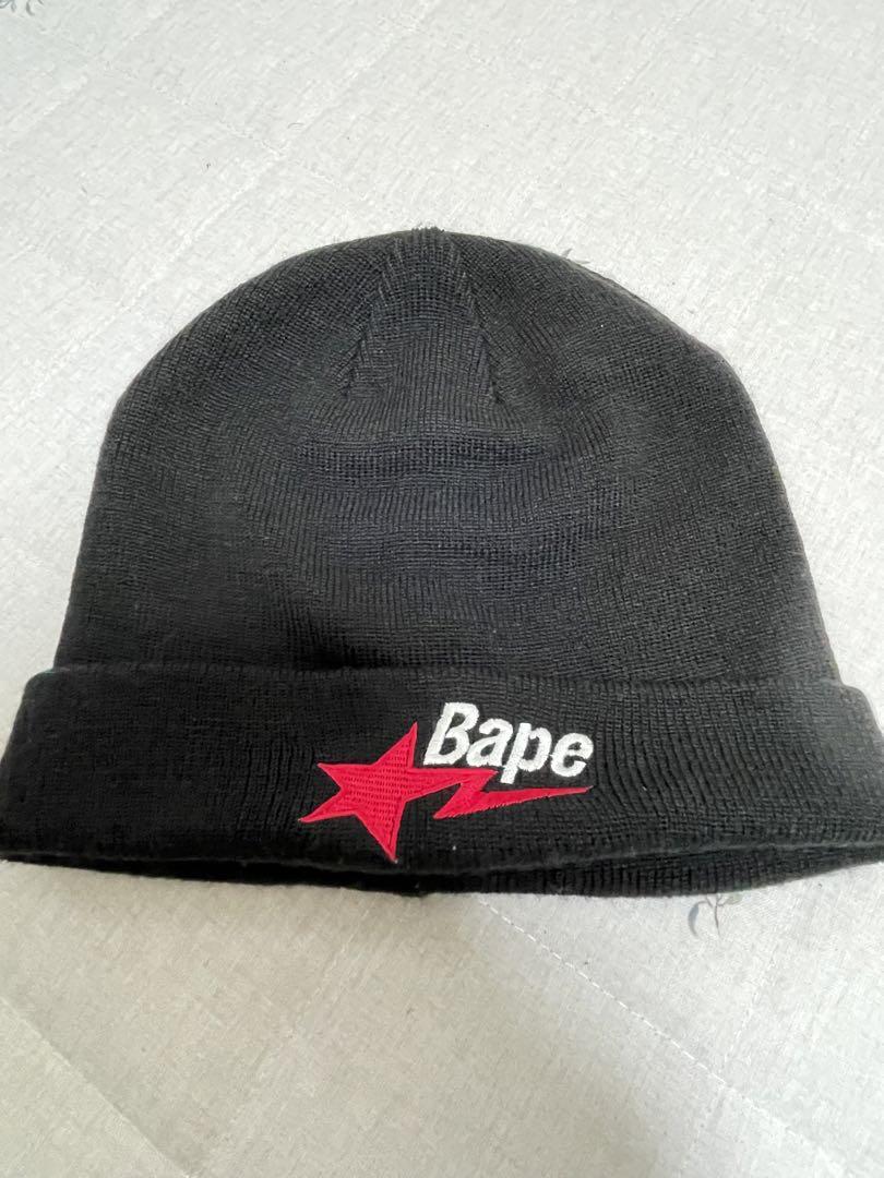 

[Б/У] Вязаная шапка Bape, черная, свободный размер