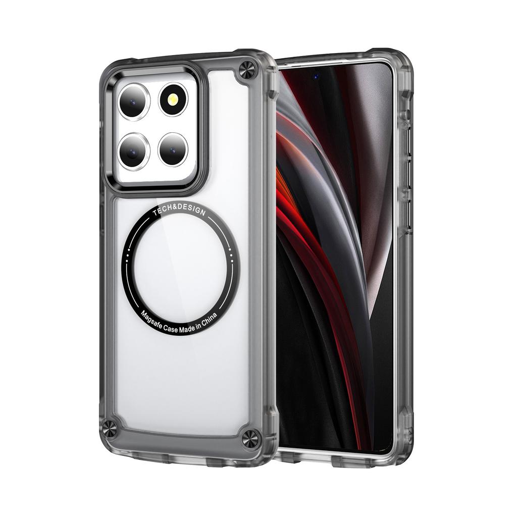 Transparent Phone Case for Moto G Play Anti-fall Case Anti-yellowing TPU Anti-scratch Magnetic Phone Case