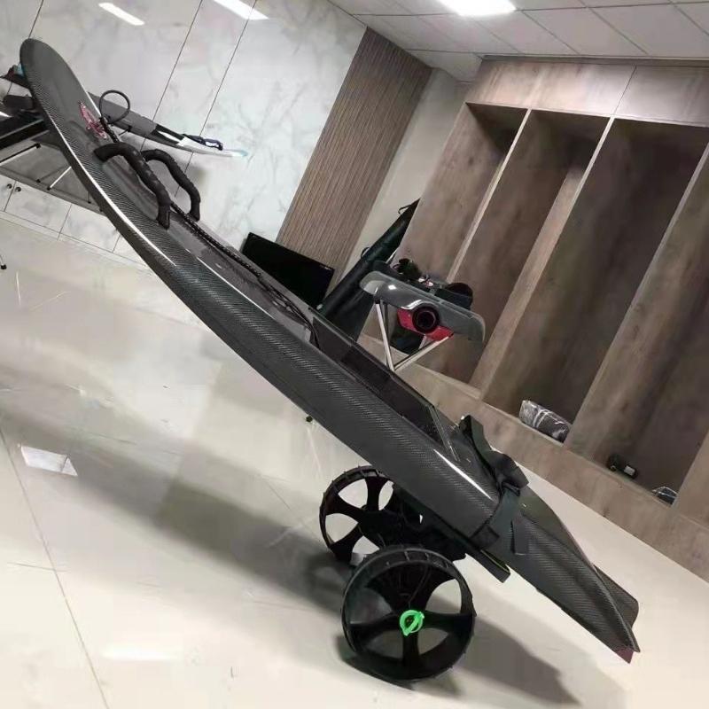 Kayak Cart Detachable Canoe Trolley Cart With Solid Tires Adjustable Brackets For Paddleboards Float Mats Boat