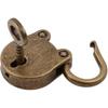 Metall Vintage Altmodisches Mini-Vorhängeschloss Kleine Gepäckbox Schlüsselschloss Kupferfarbe
