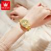 OLEVS 9943 Luxus Diamant Damen Uhr Mode Original Damen Römisch Eingelegtes Zirkon Zifferblatt Wasserdicht Damen Quarz Uhr Reloj Mujer