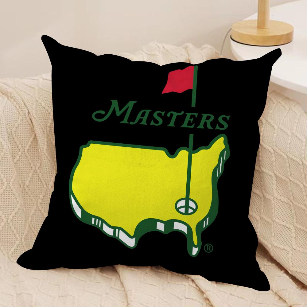 

Masters Golf Printing Cushion Cover Short plush Doublesided Print Square Throw Pillow Covers Sofa Home Cushion Decor 30x30cm