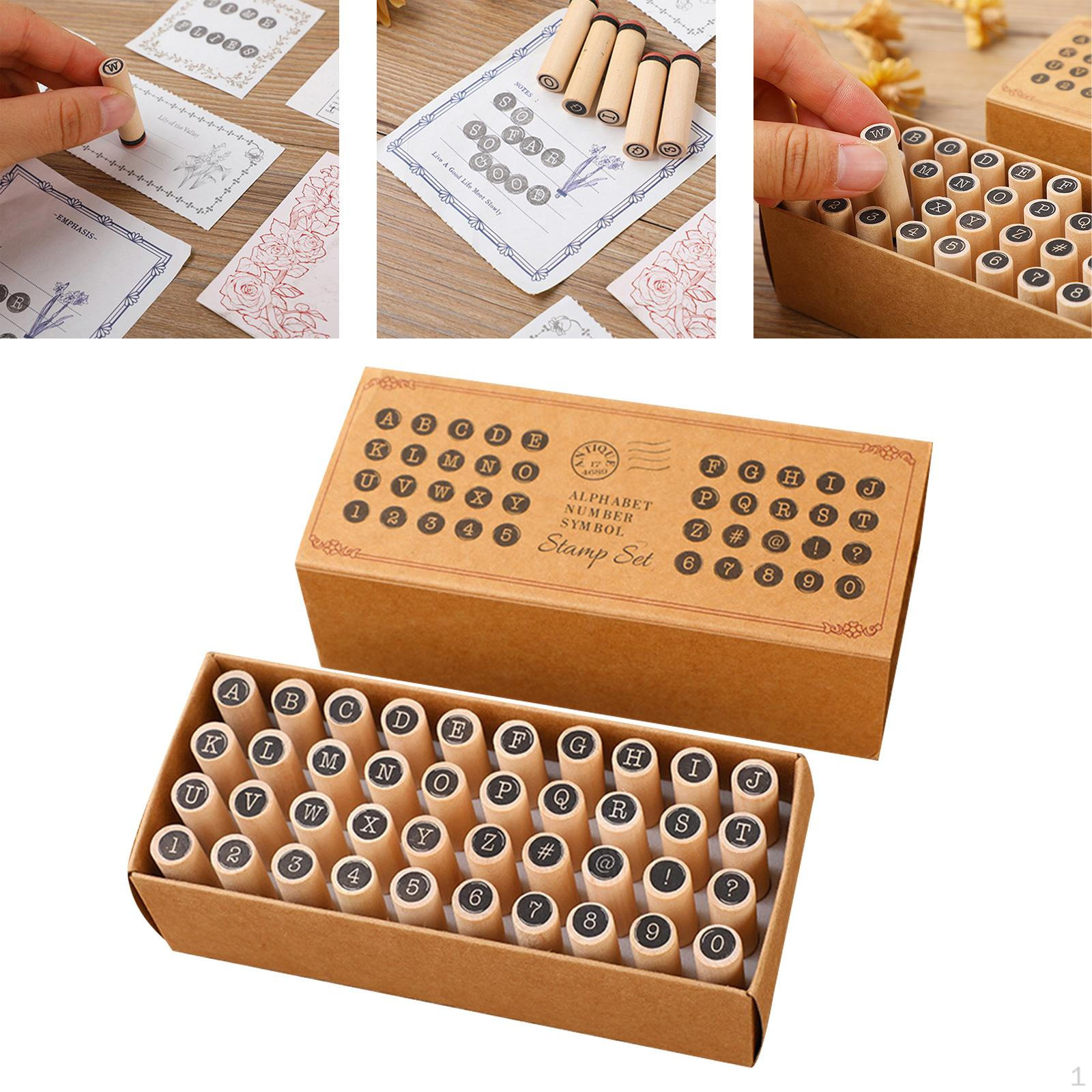 

Набор печатей с алфавитными штампами, 40 шт., штамп с буквами и цифрами для обучающей игры Style B