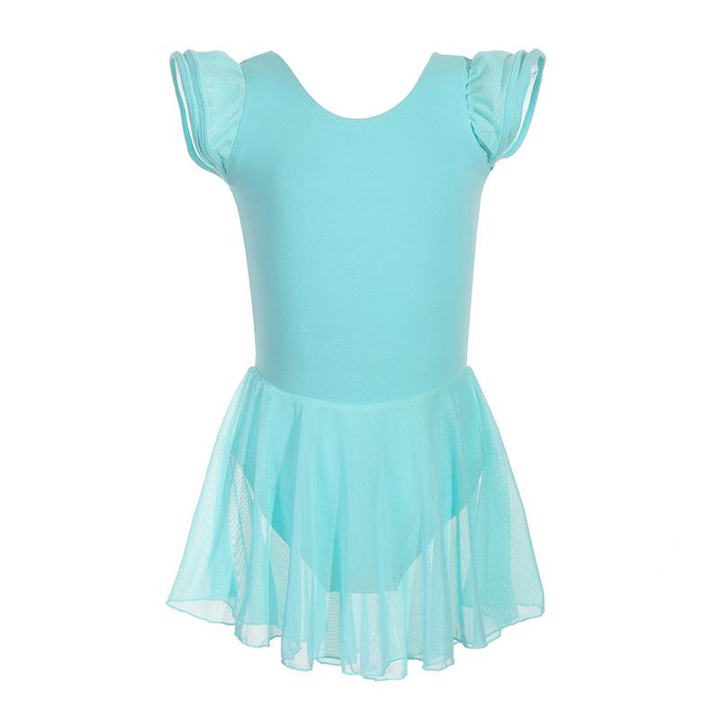 

Балетные платья для девочек, юбка-пачка с коротким рукавом, балетная одежда, гимнастическое танцевальное платье, балетный костюм для детей, балет Y19 130 зелёный