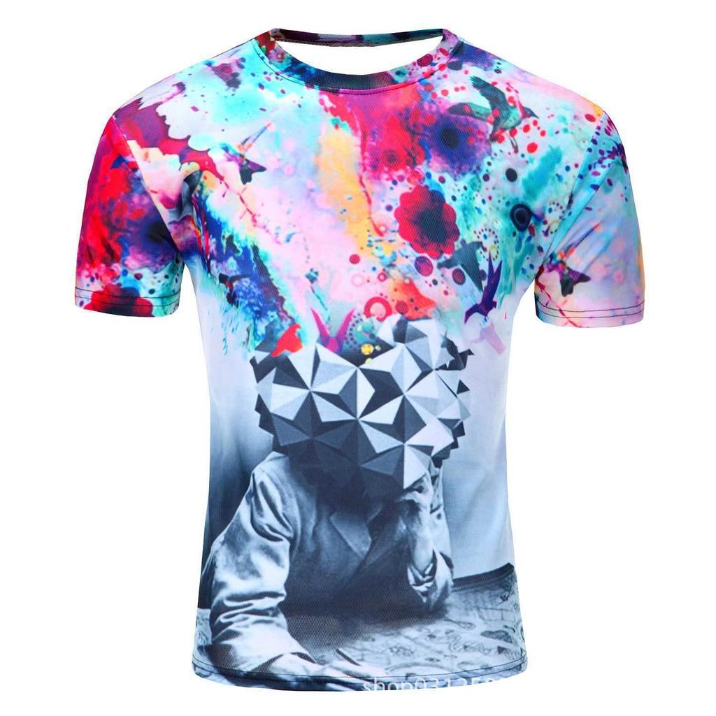 Fun Creative Fashionable Casual Versatile T-shirt Comfortable Loose Casual Summer Boys T-shirt