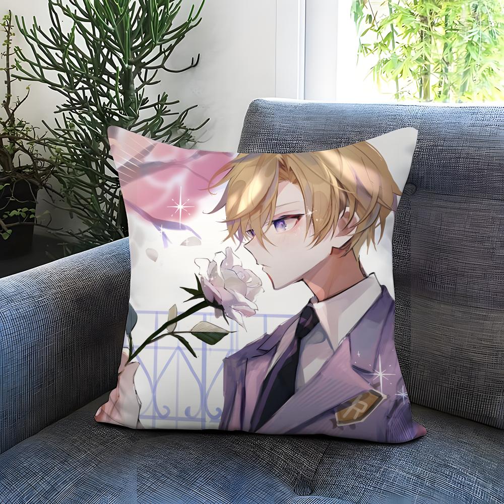 Anime Ouran High School Host Club Cushion Cover Comfortable Reversible Pillow Cover Ideal for Car Sofa Bedroom & Beyond